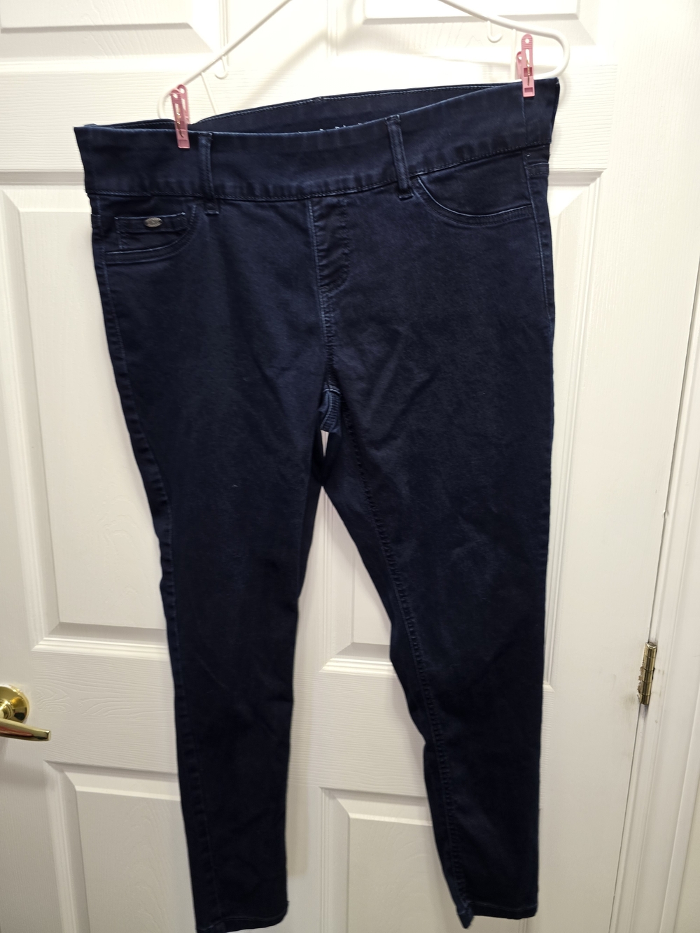 Stretch Pull-On Jeggings in Dark Navy - Comfortable Slim Fit